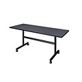 Regency 60-inch Metal & Wood Training Table, Grey
