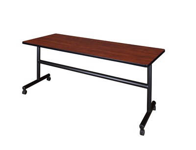 Regency Kobe Flip Top Mobile Training Table, 24D x 72W, Cherry (MKFT7224CH)