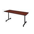 Regency 60-inch Laminate, Metal & Wood Training Table, Cherry