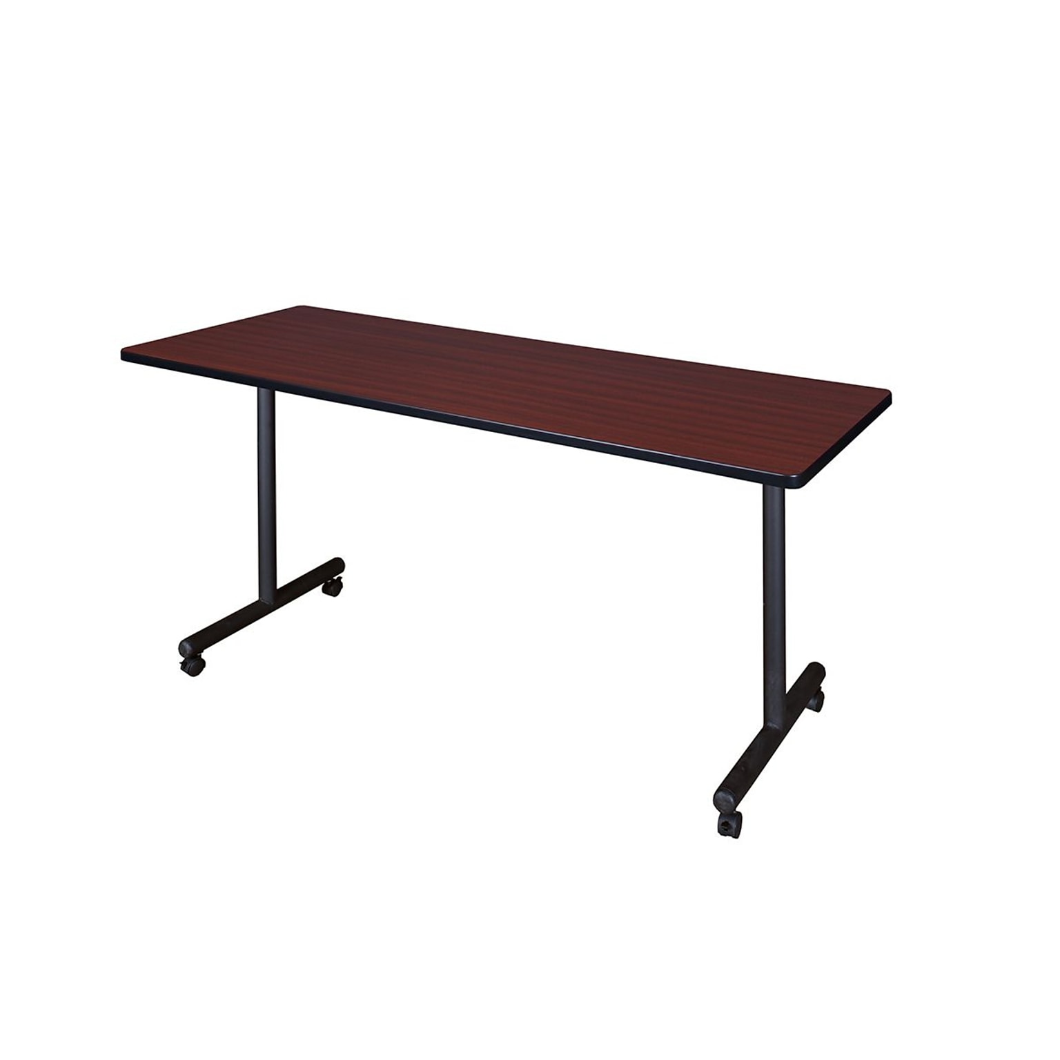 Regency 72 Laminate & Steel Kobe Mobile Training Table, Mahogany (MKTRCC7224MH)