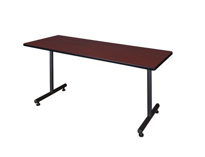 Regency 60-inch Metal Plastic & Wood Training Table, Mahogany