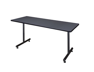 Regency 72-inch Metal & Wood Kobe Rectangular Training Table, Gray