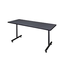Regency 72-inch Metal & Wood Kobe Rectangular Training Table, Gray