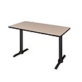 Regency 48-inch Metal & Wood Training Table, Beige
