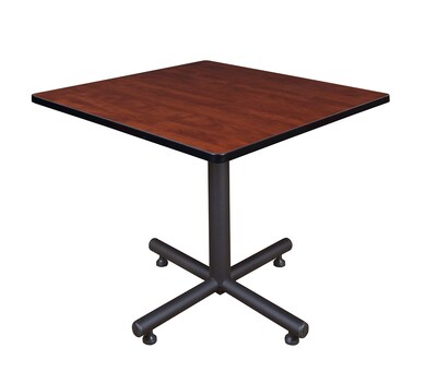 Regency 36-inch Square Kobe X Base Lunchroom Table, Cherry