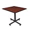 Regency 36-inch Square Kobe X Base Lunchroom Table, Cherry