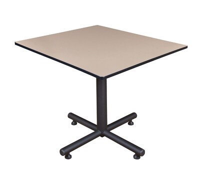 Regency 48-inch Square Kobe X Base Lunchroom Table, Beige