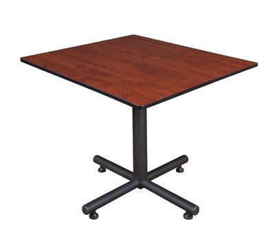 Regency 48-inch Square Kobe X Base Lunchroom Table, Cherry