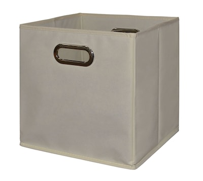 Niche Cubo Foldable Fabric Storage Bins, Natural, Set of 6 (HTOTE6PKNT)