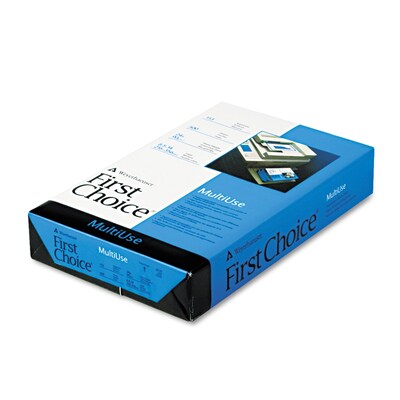 Domtar® First Choice™ Multipurpose Premium Paper, LEGAL-Size, 98/110+ US/Euro Brightness, 24 Lb., 8 1/2"H x 14"W, 500 Sheets/Ct
