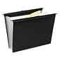 Wilson Jones® Slide-Bar Expanding Pocket File, Black, Letter (68205)