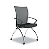 Safco Valore Training Series Polyester High Back Nesting Chair, Black