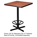 Safco® 41 Cast Iron Hospitality Table X Pedestal Base, Black