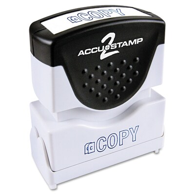 Accustamp2 Pre-Inked Shutter Stamp with Microban®, Blue, Each (035581)