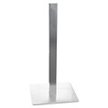 Safco 41 Hospitality Table Steel Pedestal Base, Stainless Steel