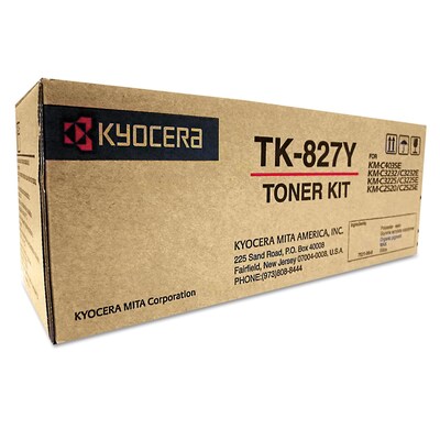 Kyocera TK-827Y Yellow Standard Yield Toner Cartridge