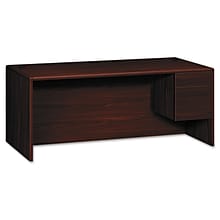 HON® 10700 Series H10785R 72 Single Pedestal Desk, Mahogany (HON®10785RNN)