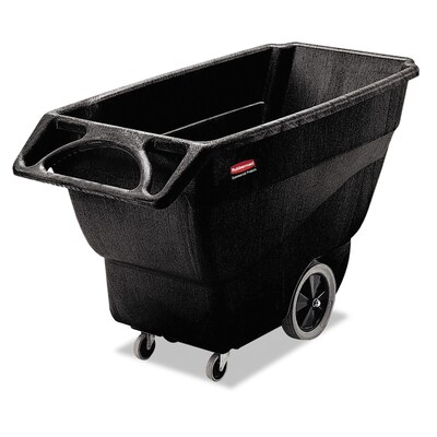 Rubbermaid® Commercial Structural Foam Tilt Truck, 152 Gallon/600 lb Capacity, Black (FG101100BLA)