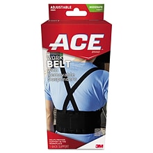 ACE™ Work Belt with Removable Suspenders, Mesh, One Size, Black, Each (208605)