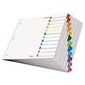 Cardinal® 11 x 17 OneStep® Printable Table of Contents and Dividers, Paper, White, 11 x 17, 12-Tab, 1/Set (84895)