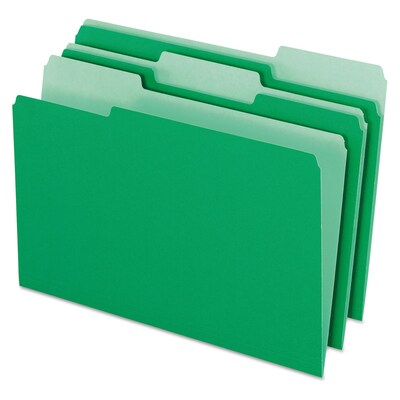 Pendaflex Colored File Folders, Legal, Bright Green, 100/Box (1531/3BGR)