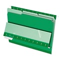 Pendaflex File Folder, 3 Tab, Letter Size, Bright Green, 100/Box (PFX 4210 1/3 BGR)