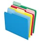 Pendaflex Two-Tone File Folders, 1/3 Cut Top Tab, Letter, Assorted Colors, 24/Pack