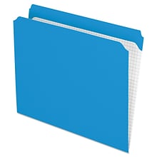 Pendaflex File Folder, Straight Cut, Letter Size, Blue, 100/Box (PFX R152 BLU)