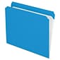 Pendaflex File Folder, Straight Cut, Letter Size, Blue, 100/Box (PFX R152 BLU)