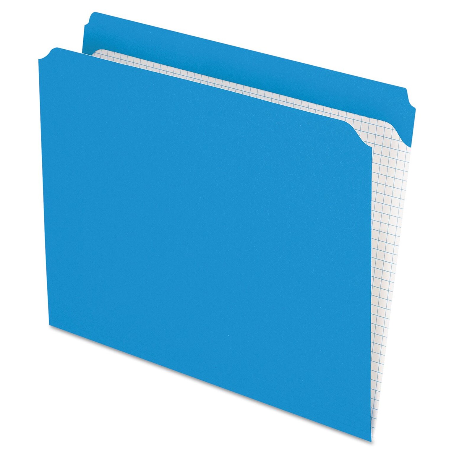 Pendaflex Recycled File Folder, Straight Cut, Letter Size, Blue, 100/Box (R152 BLU)