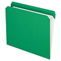 Pendaflex File Folder, Straight Cut, Letter Size, Bright Green, 100/Box (PFX R152 BGR)