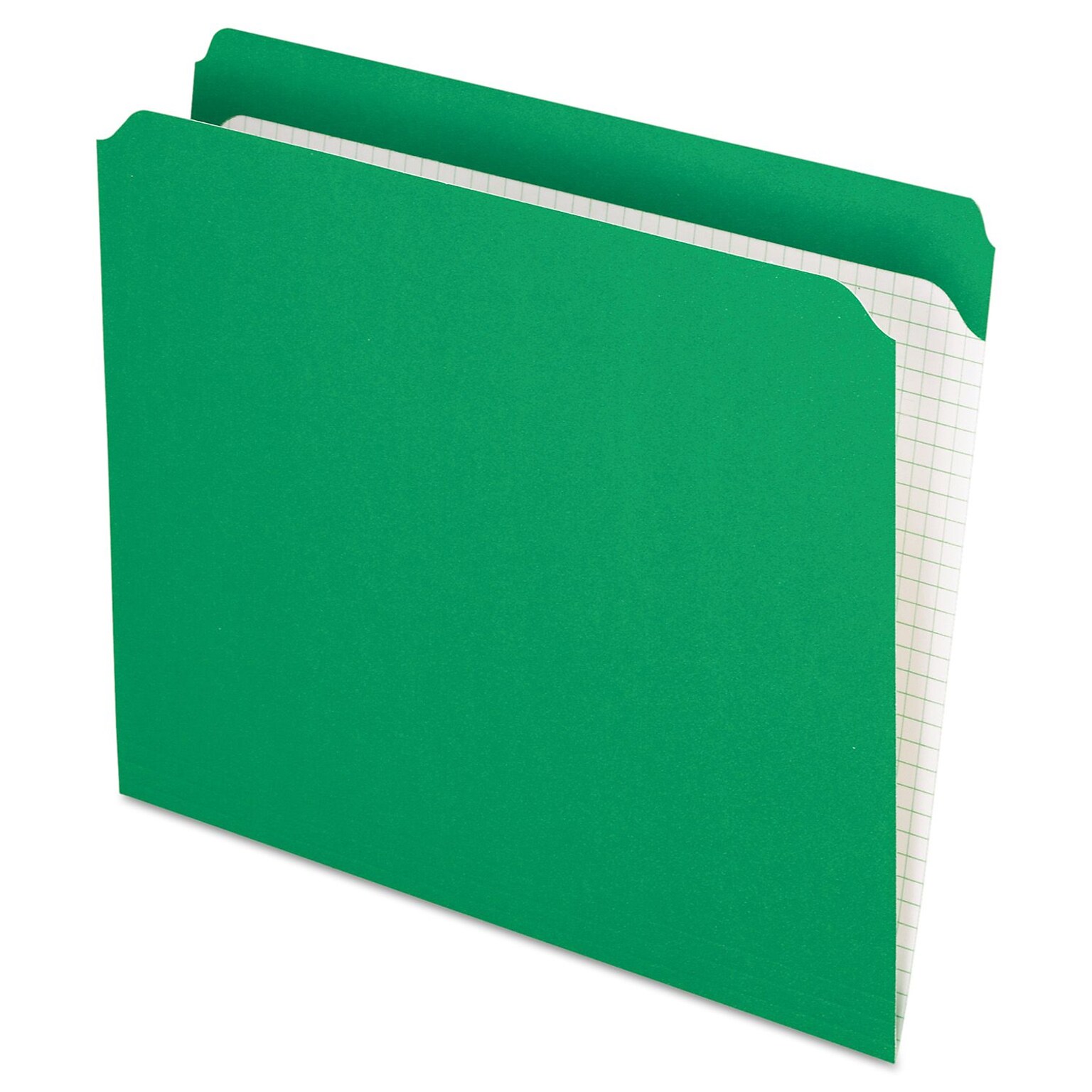 Pendaflex File Folder, Straight Cut, Letter Size, Bright Green, 100/Box