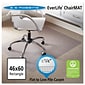 Quill Brand® Standard 46" x 60'' Rectangular Chair Mat for Carpet & Hard Floor , Vinyl (ESR120321)