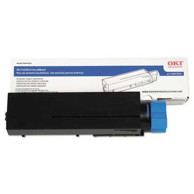 OKI 44917601 Black Standard Yield Toner Cartridge (3299196)