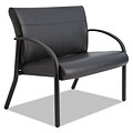 La-Z-Boy® Contract Gratzi Reception Series Bariatric Guest Chair, Vinyl, Fixed Arms, Black (LF14N,HUDBLK)