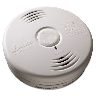 Kidde Bedroom Sealed Battery-Operated Smoke Alarm with Voice Alarm, Lithium-Ion Battery, Each (21010167)