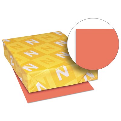 Exact Brights Colored Paper, 20 lbs., 8.5 x 11, Bright Red, 500 Sheets/Ream (WAU26751)