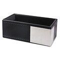 Artistic Architect Line Leather-like Business Card Holder, Aluminum Accents (ART43001)