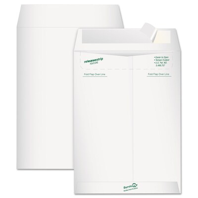 Survivor® Catalog Mailers, White, 10 x 13, 12/Pack (R1519)