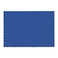 Hoffmaster® Placemats, 9 1/2 x 13 1/2, Scalloped Edges, Navy Blue, 1000/Carton (HFM 310523)