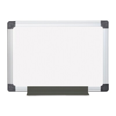 MasterVision Value 24 x 18 x 3/4 Melamine Dry Erase Board, White (MA0212170MV)