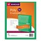 Smead Heavy Duty Plastic File Pocket, 1.26 Expansion, Letter Size, Green, 5/Pack (89523)