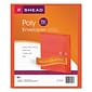 Smead Poly String & Button Interoffice Envelopes, Transparent Red, 5/Pack (89527)