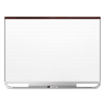Quartet Prestige 2 Total Erase Dry-Erase Whiteboard, Mahogany Frame, 3 x 2 (3413820068)