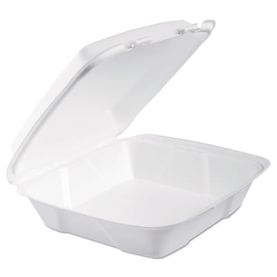 Dart Solo Dart 8 x 8x 3 Clear Plastic Hinged Food Take-Out Container  1-Compartment (pack of 50)