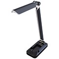 BLACK+DECKER PureOptics™ LED Desk Light with Phone Dock, 4 3/4 x 4 1/2 x 17 1/2, Black (LED3FOLDBLK)