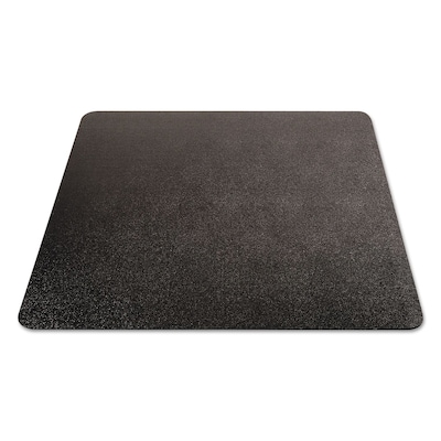 Deflect-O EconoMat Carpet Chair Mat, 46 x 60, Low-Pile, Black (DEFCM11442FBLK)