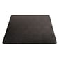 Deflect-O EconoMat Carpet Chair Mat, 46" x 60'', Low-Pile, Black (DEFCM11442FBLK)