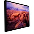 ArtWall Sierra Dawn Storm Light Gallery-Wrapped Canvas 14 x 18 Floater-Framed (0uhl064a1418f)