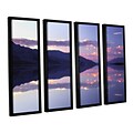 ArtWall Bad Water Sunset 4-Piece Canvas Set 24 x 32 Floater-Framed (0uhl102d2432f)